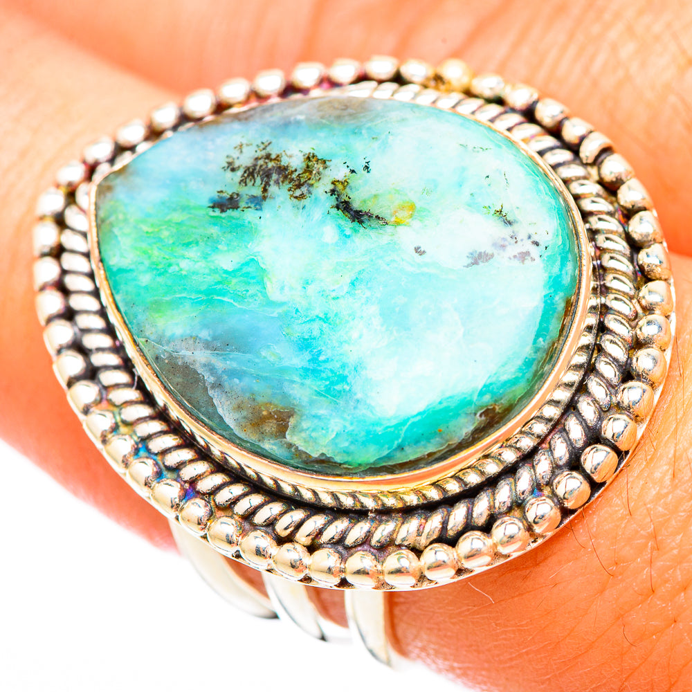 Peruvian Opal Rings handcrafted by Anasilvercos - RING117052