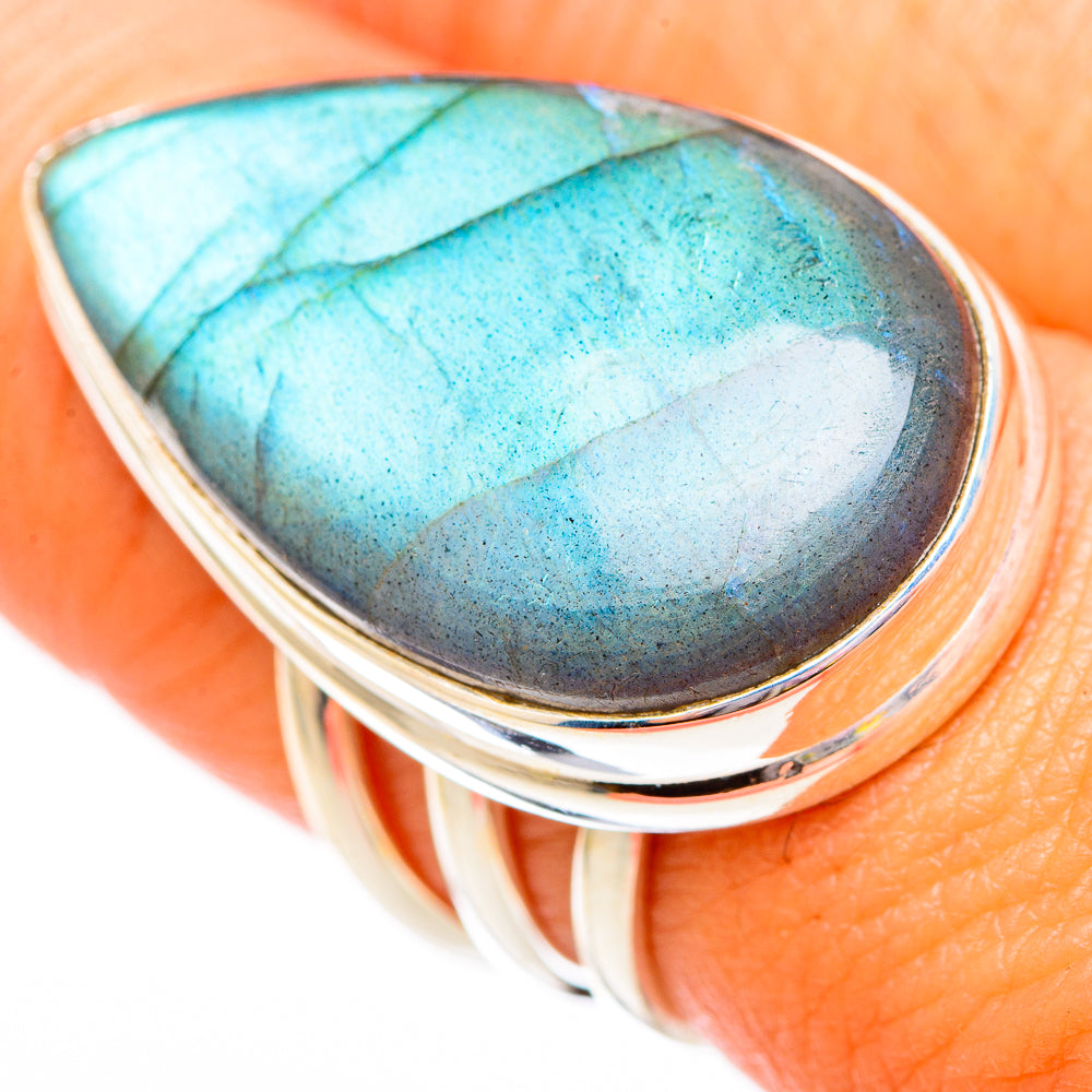 Labradorite Rings handcrafted by Anasilvercos - RING117054