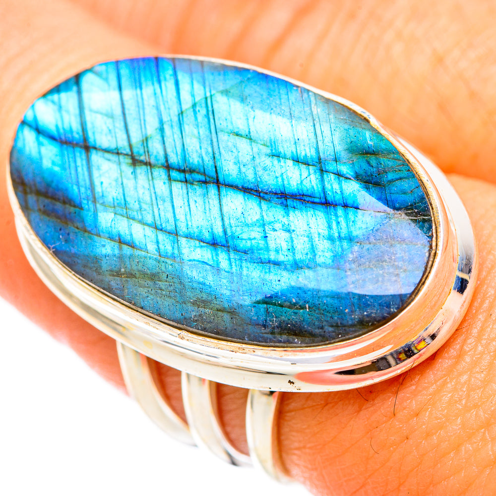 Labradorite Rings handcrafted by Anasilvercos - RING117071