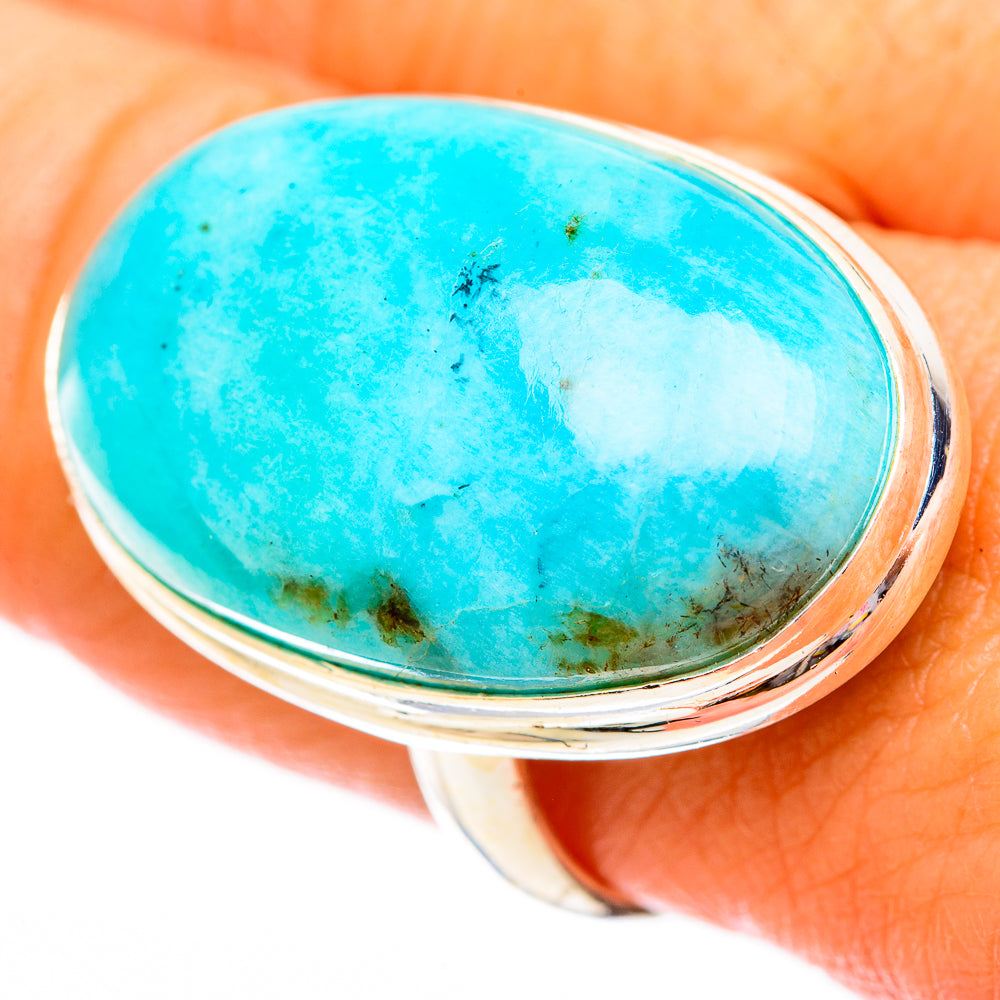 Peruvian Amazonite Rings handcrafted by Anasilvercos - RING117072