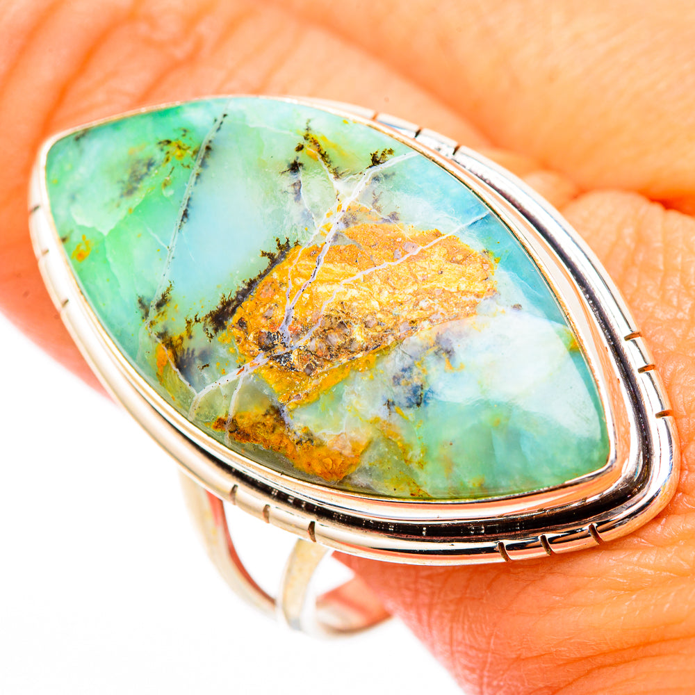 Peruvian Opal Rings handcrafted by Anasilvercos - RING117082