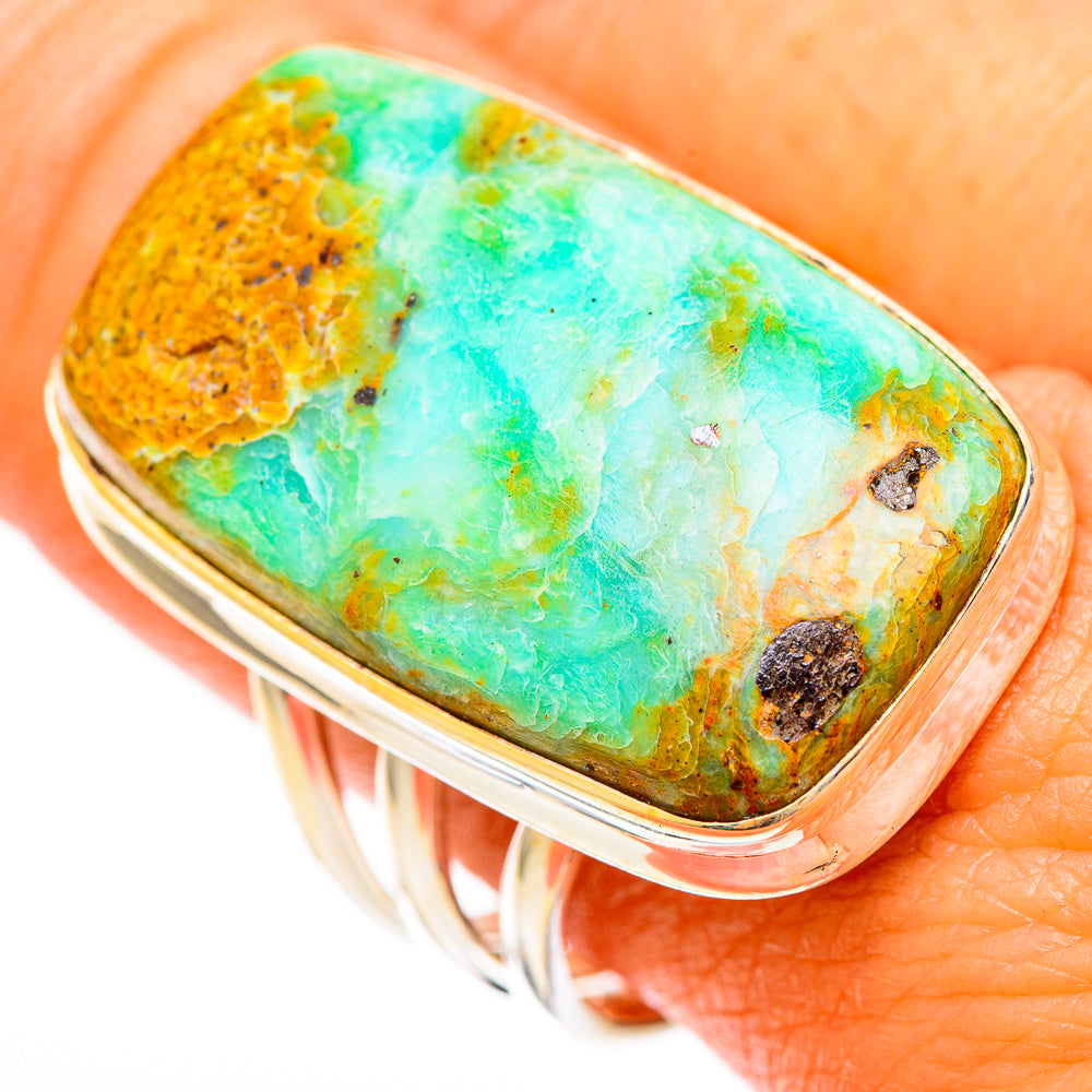 Peruvian Opal Rings handcrafted by Anasilvercos - RING117083