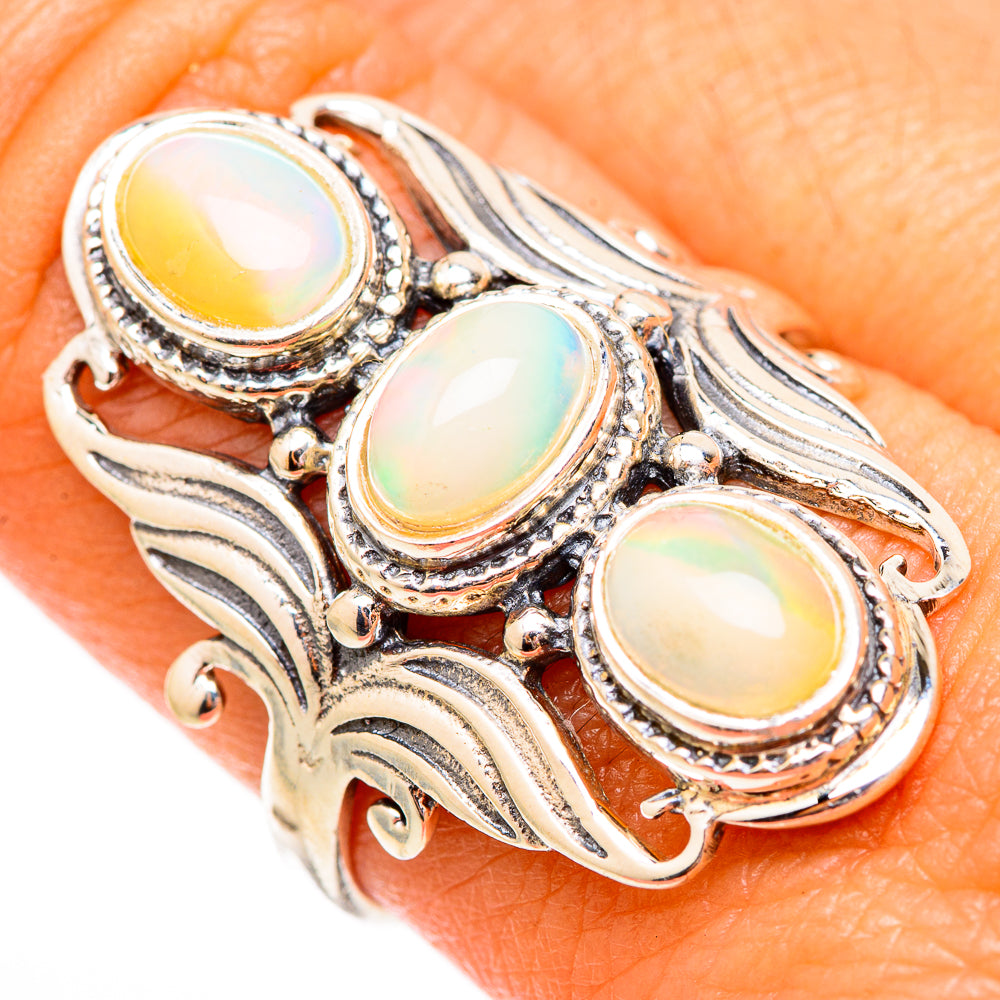 Ethiopian Opal Rings handcrafted by Anasilvercos - RING117099