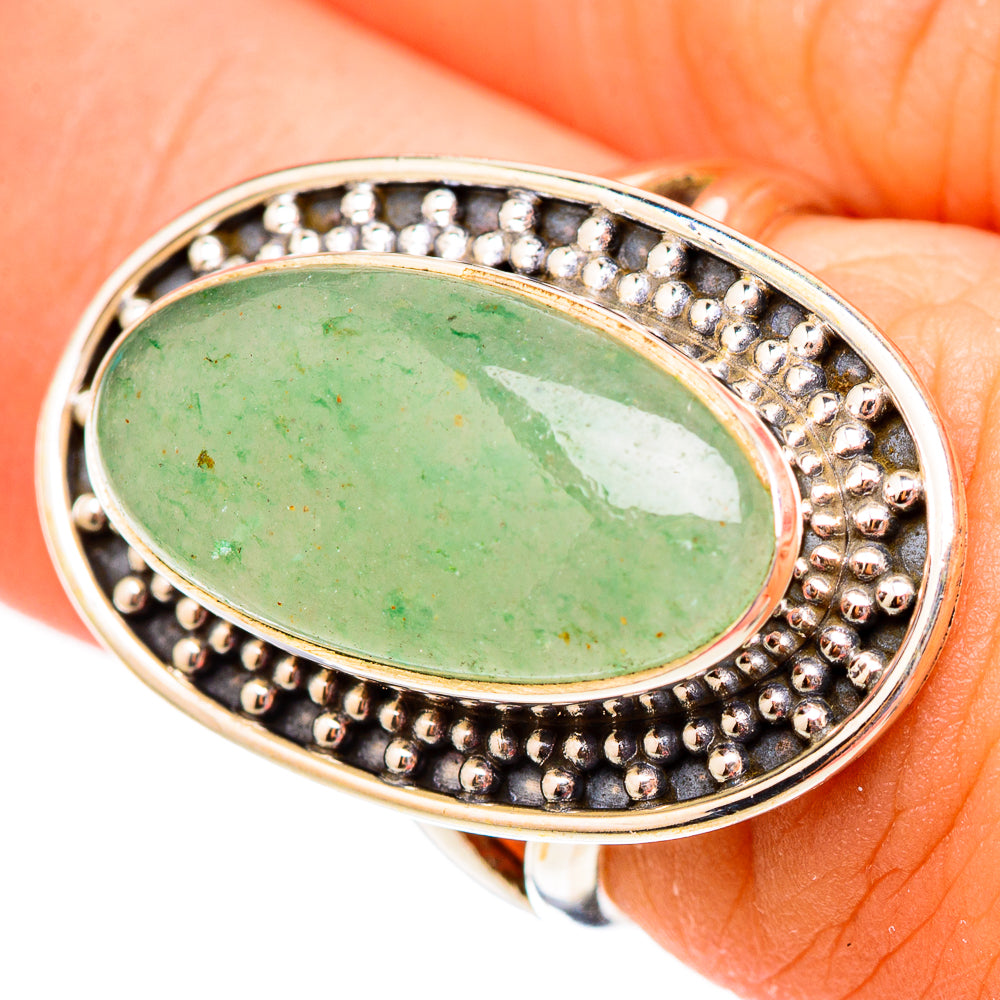 Prehnite Rings handcrafted by Anasilvercos - RING117109