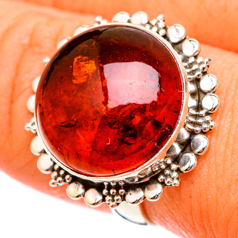Baltic Amber Rings handcrafted by Anasilvercos - RING117113