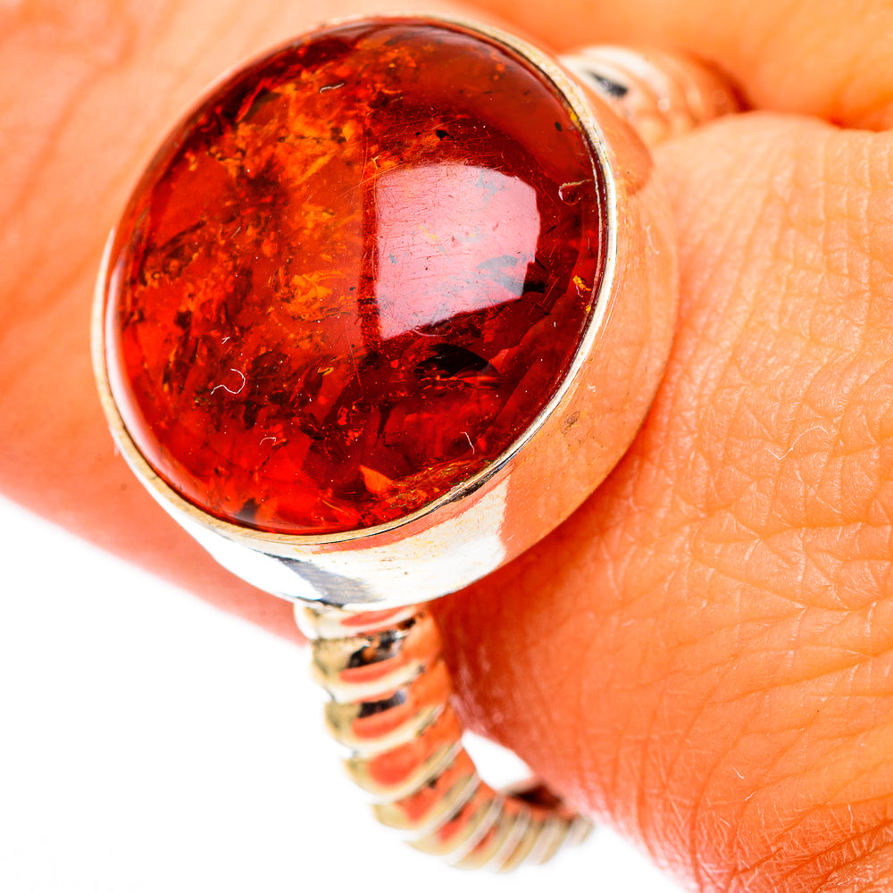 Baltic Amber Rings handcrafted by Anasilvercos - RING117114
