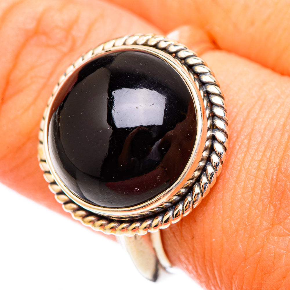 Black Onyx Rings handcrafted by Anasilvercos - RING117123
