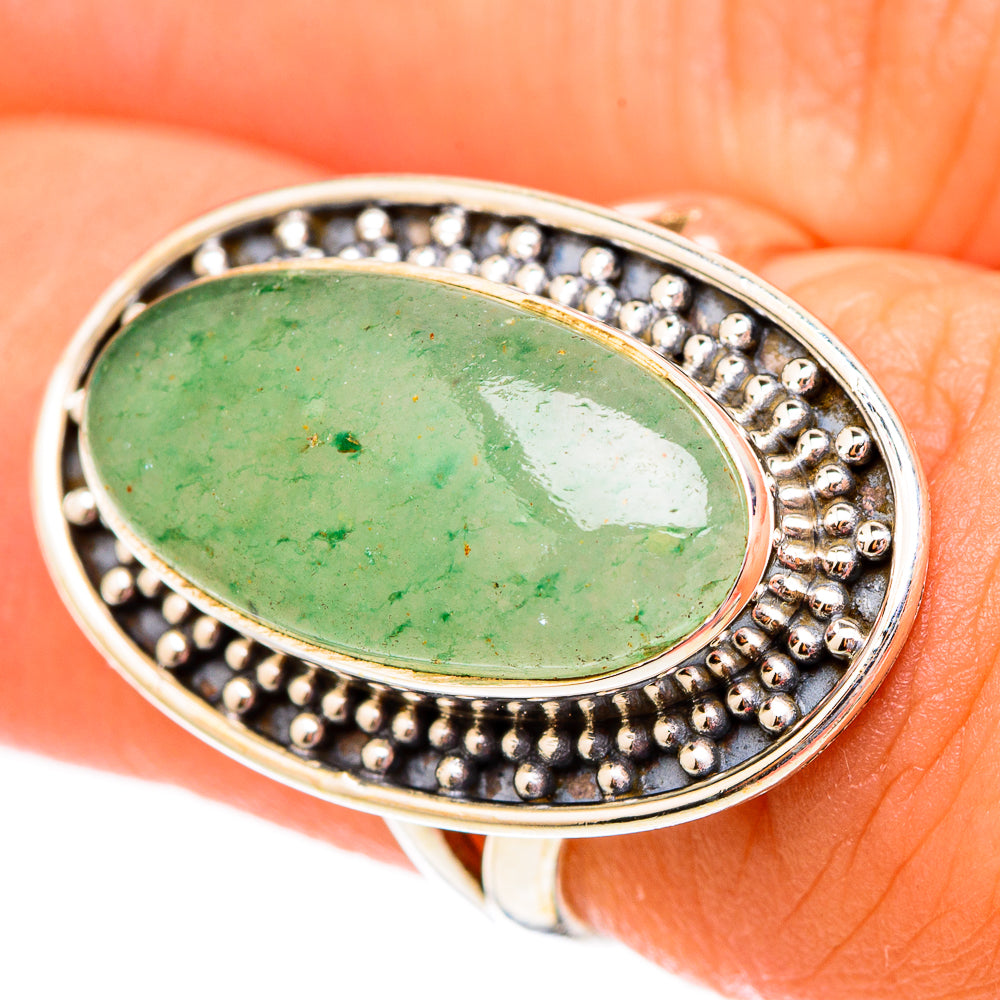 Prehnite Rings handcrafted by Anasilvercos - RING117138