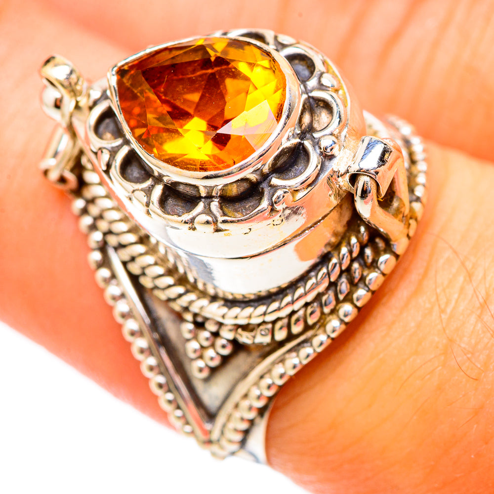 Mandarin Citrine Rings handcrafted by Anasilvercos - RING117140