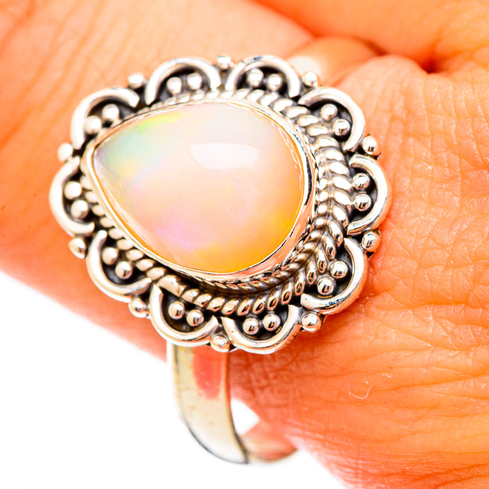 Ethiopian Opal Rings handcrafted by Anasilvercos - RING117157