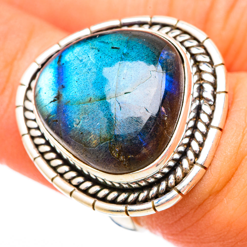 Labradorite Rings handcrafted by Anasilvercos - RING117160