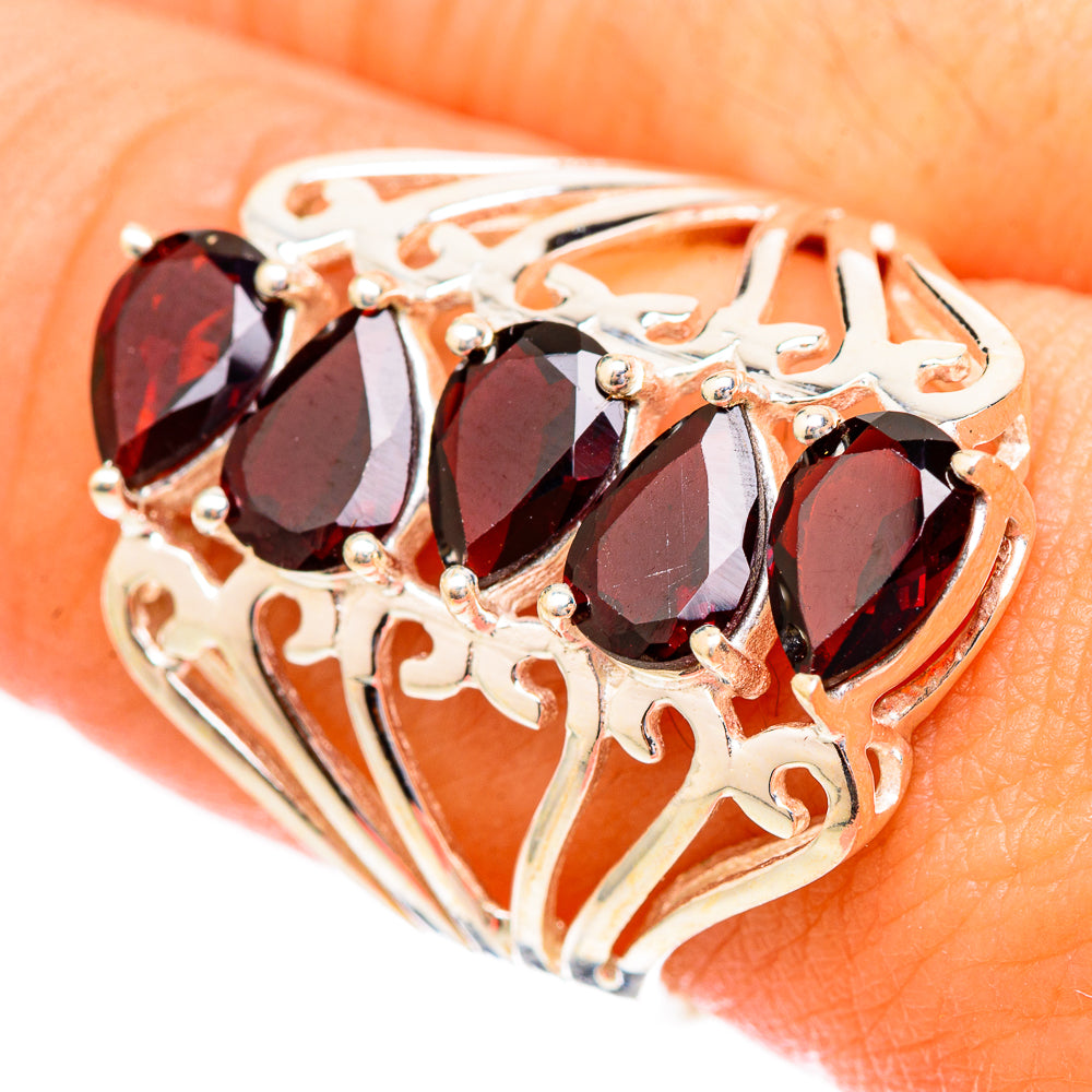 Garnet Rings handcrafted by Anasilvercos - RING117170