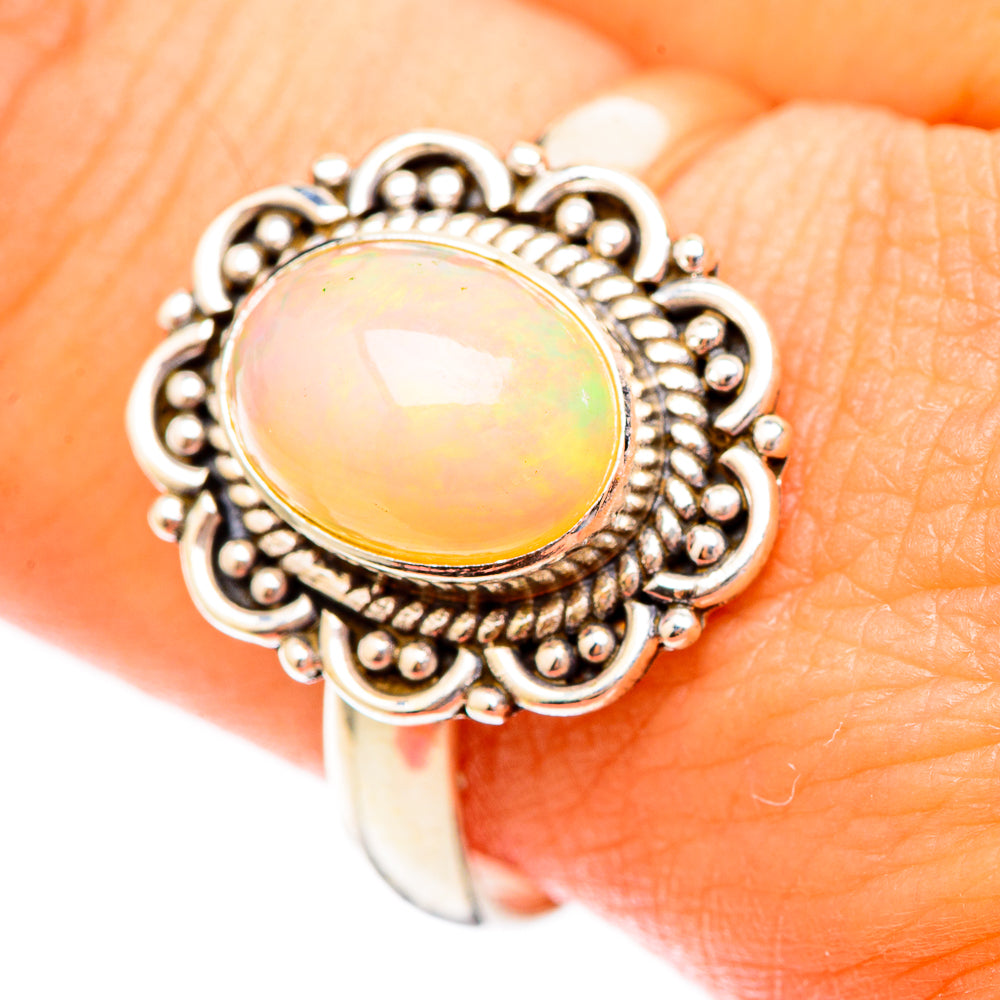 Ethiopian Opal Rings handcrafted by Anasilvercos - RING117174