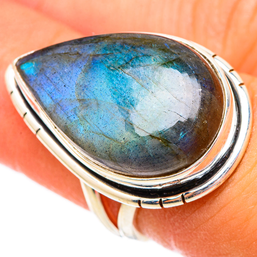 Labradorite Rings handcrafted by Anasilvercos - RING117177