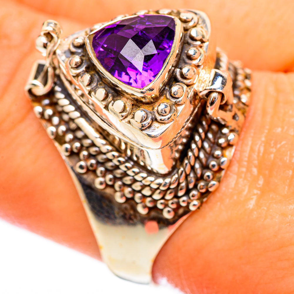 Brazilian Amethyst Rings handcrafted by Anasilvercos - RING117216