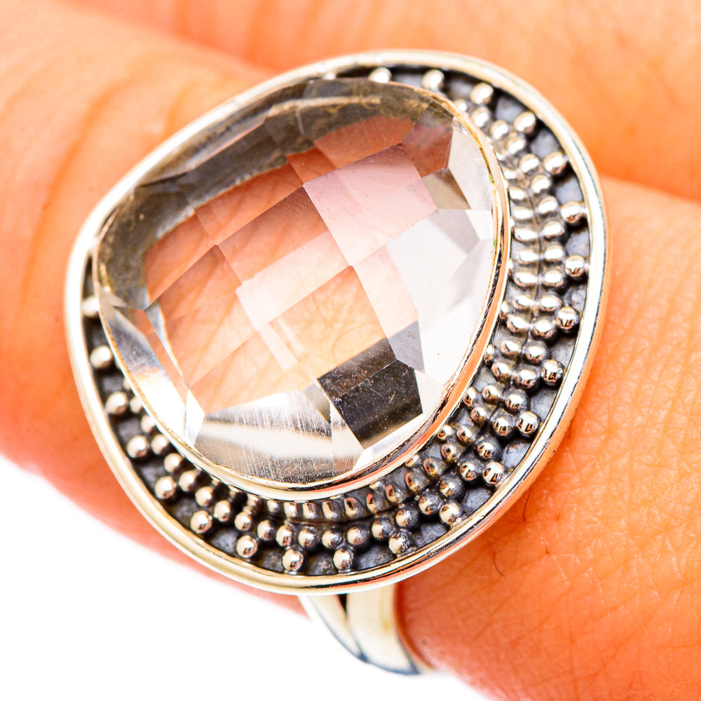 White Quartz Rings handcrafted by Anasilvercos - RING117223