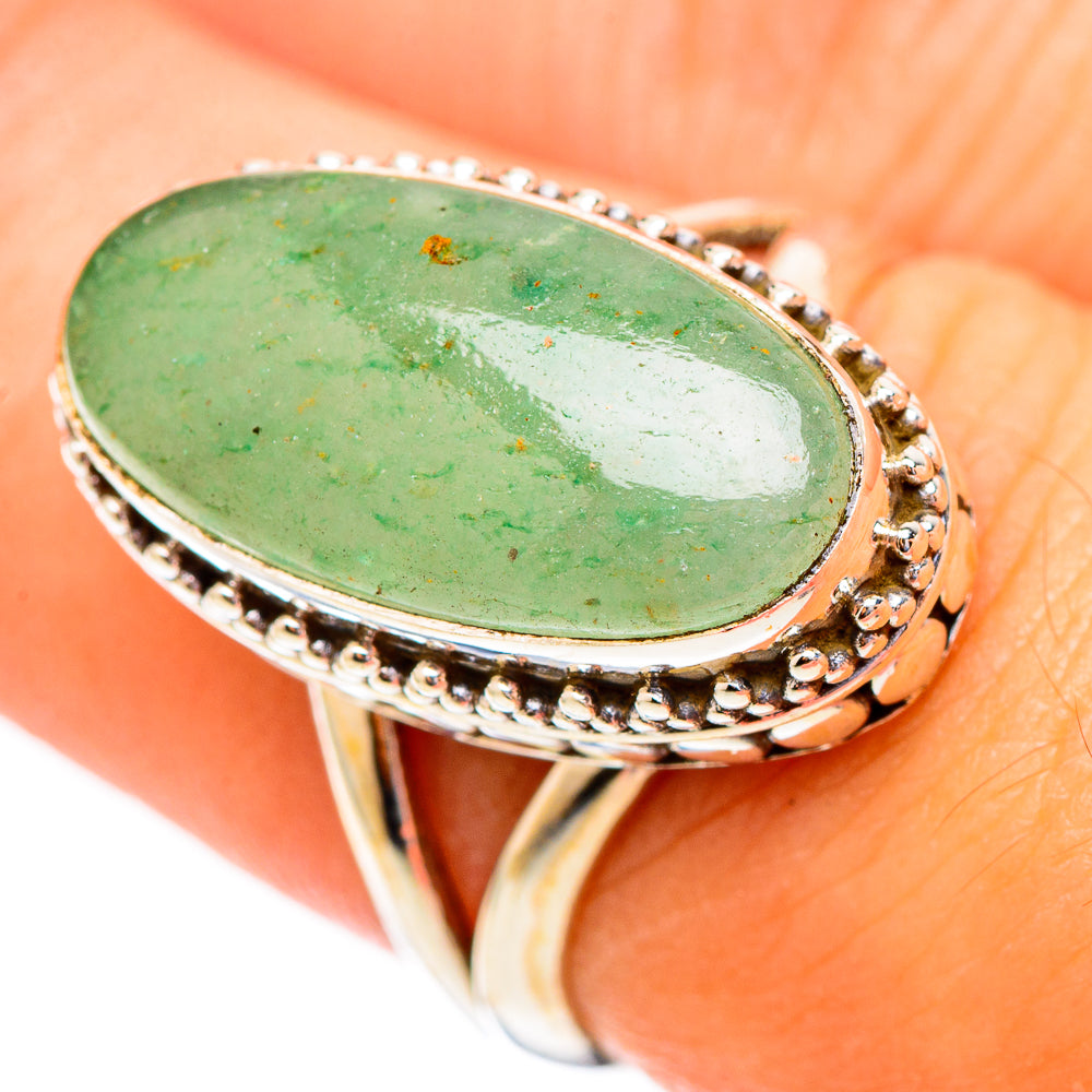 Prehnite Rings handcrafted by Anasilvercos - RING117235