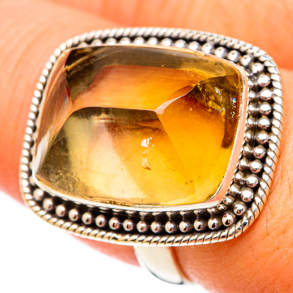 Citrine Rings handcrafted by Anasilvercos - RING117239