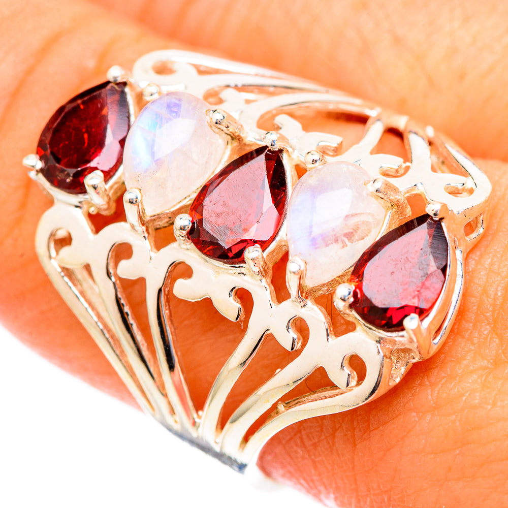 Garnet Rings handcrafted by Anasilvercos - RING117242