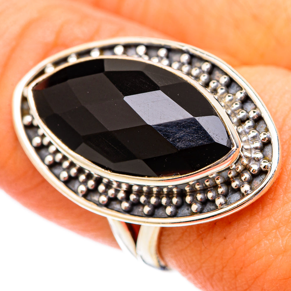 Black Onyx Rings handcrafted by Anasilvercos - RING117248