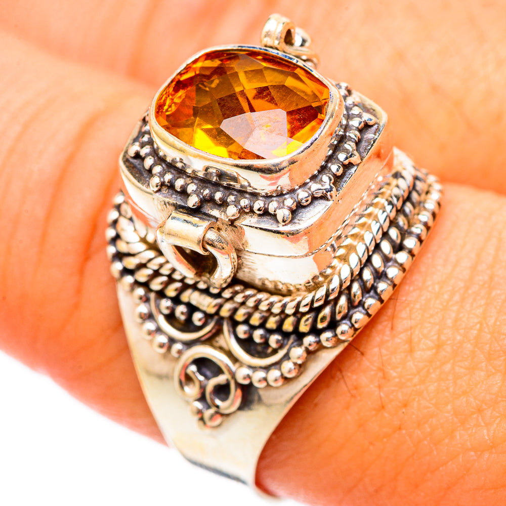 Mandarin Citrine Rings handcrafted by Anasilvercos - RING117266