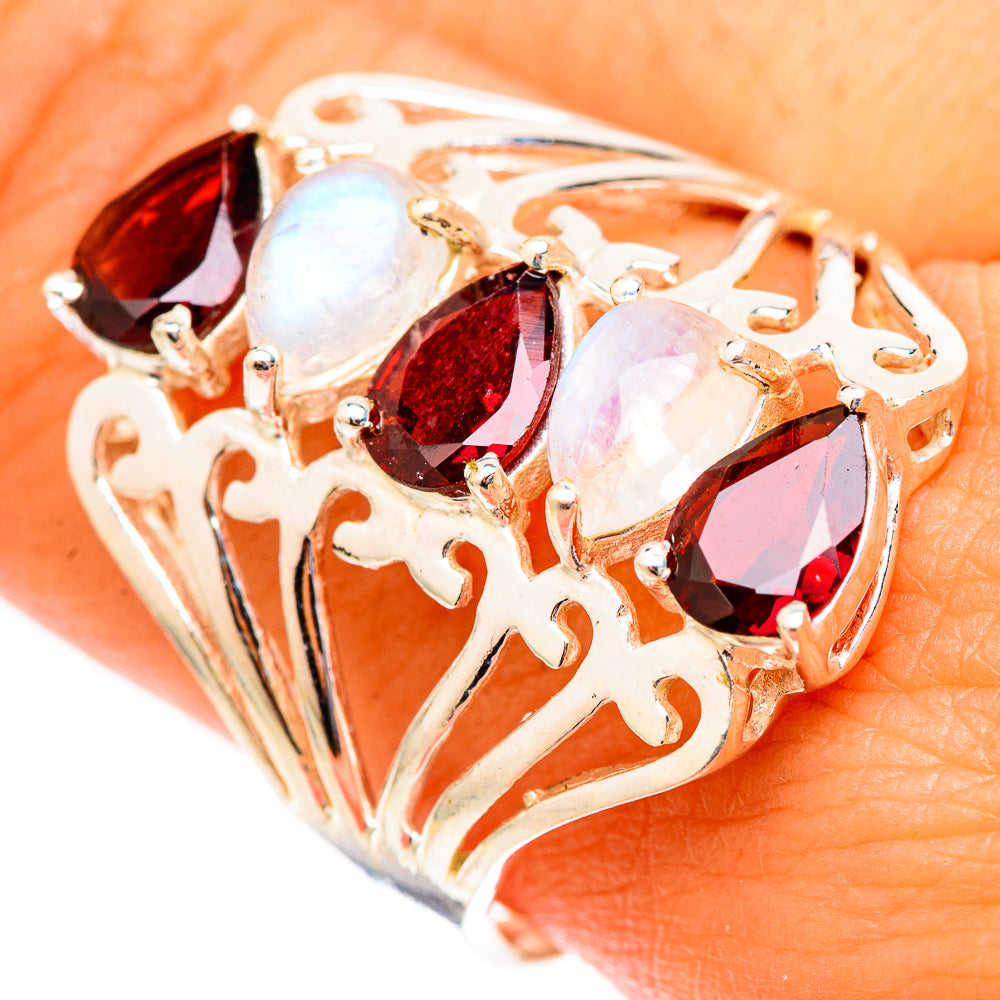 Garnet Rings handcrafted by Anasilvercos - RING117267