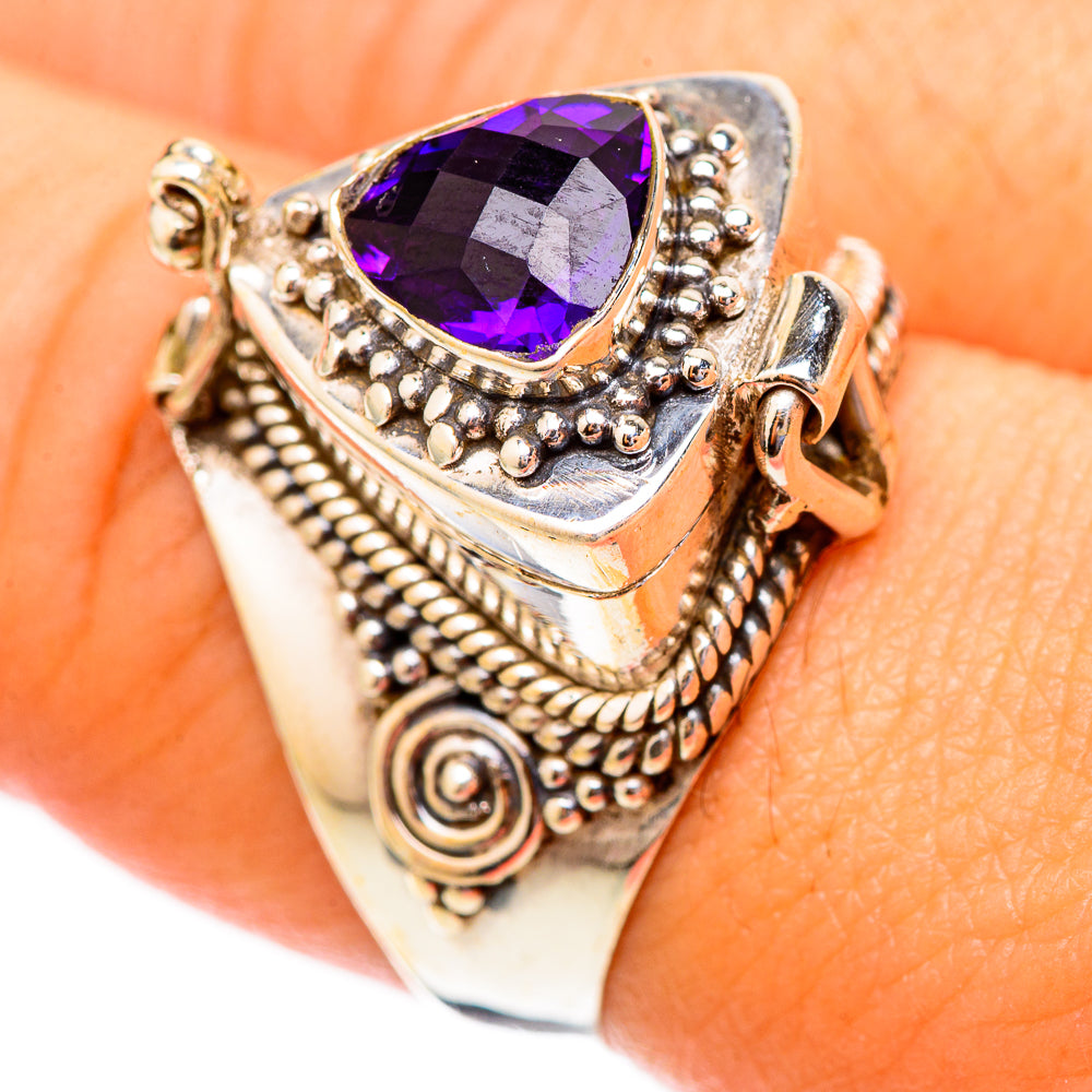 Brazilian Amethyst Rings handcrafted by Anasilvercos - RING117270