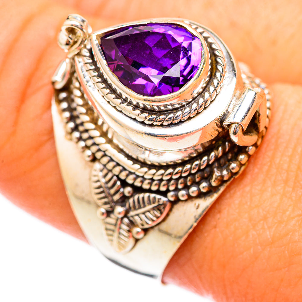 Brazilian Amethyst Rings handcrafted by Anasilvercos - RING117272