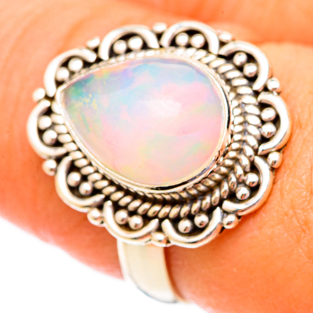Ethiopian Opal Rings handcrafted by Anasilvercos - RING117280
