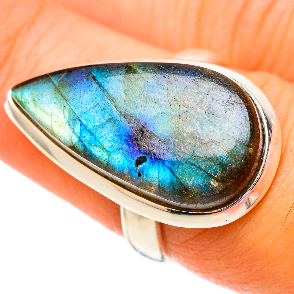 Labradorite Rings handcrafted by Anasilvercos - RING117283