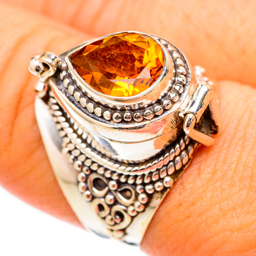 Mandarin Citrine Rings handcrafted by Anasilvercos - RING117290