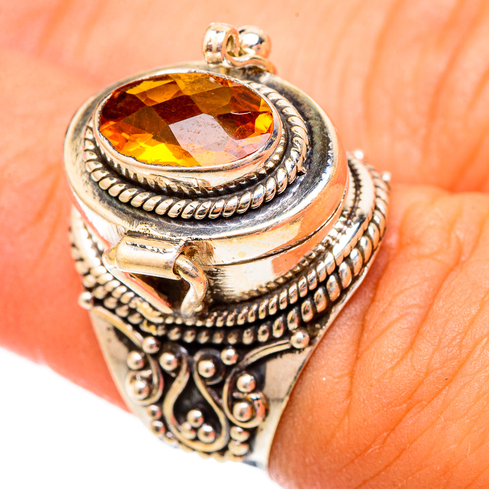 Mandarin Citrine Rings handcrafted by Anasilvercos - RING117291