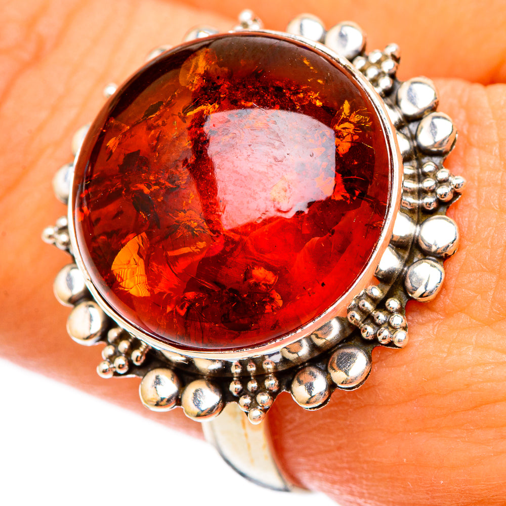 Baltic Amber Rings handcrafted by Anasilvercos - RING117292