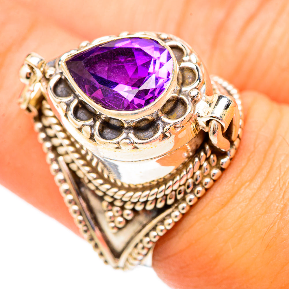 Brazilian Amethyst Rings handcrafted by Anasilvercos - RING117296