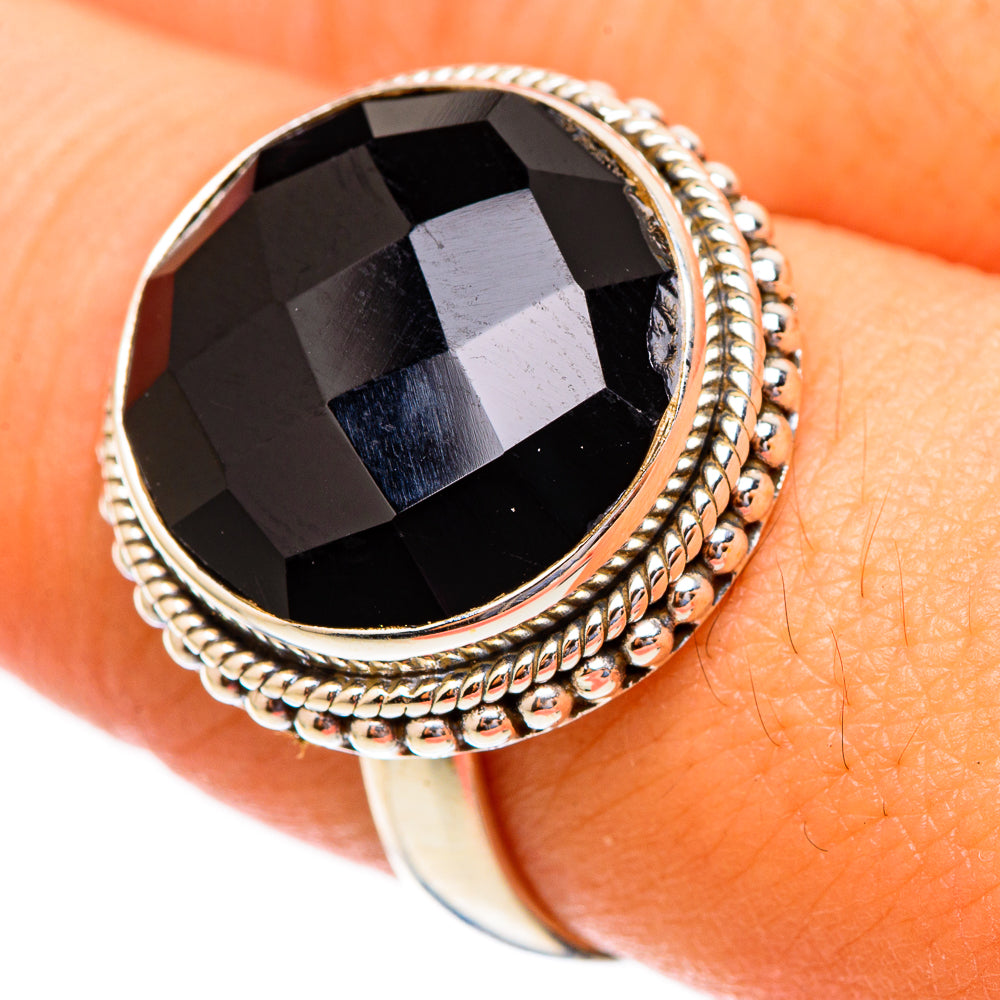 Black Onyx Rings handcrafted by Anasilvercos - RING117300