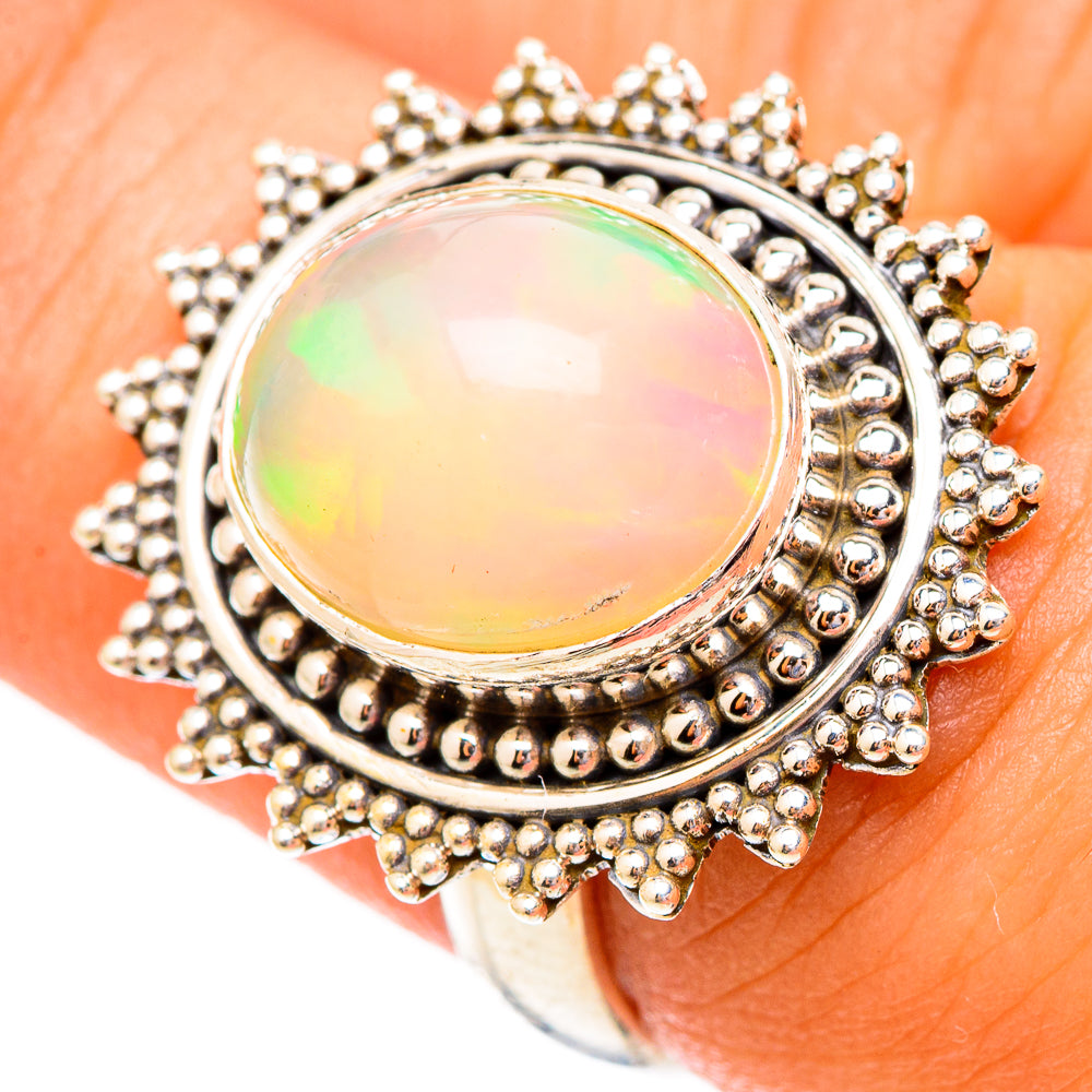 Ethiopian Opal Rings handcrafted by Anasilvercos - RING117308