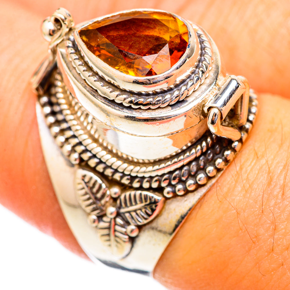 Mandarin Citrine Rings handcrafted by Anasilvercos - RING117318