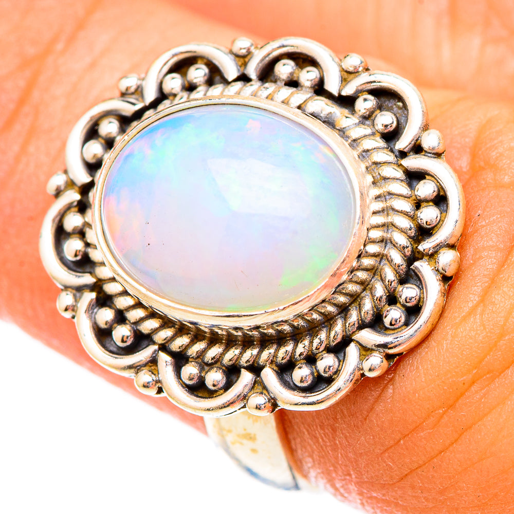 Ethiopian Opal Rings handcrafted by Anasilvercos - RING117333
