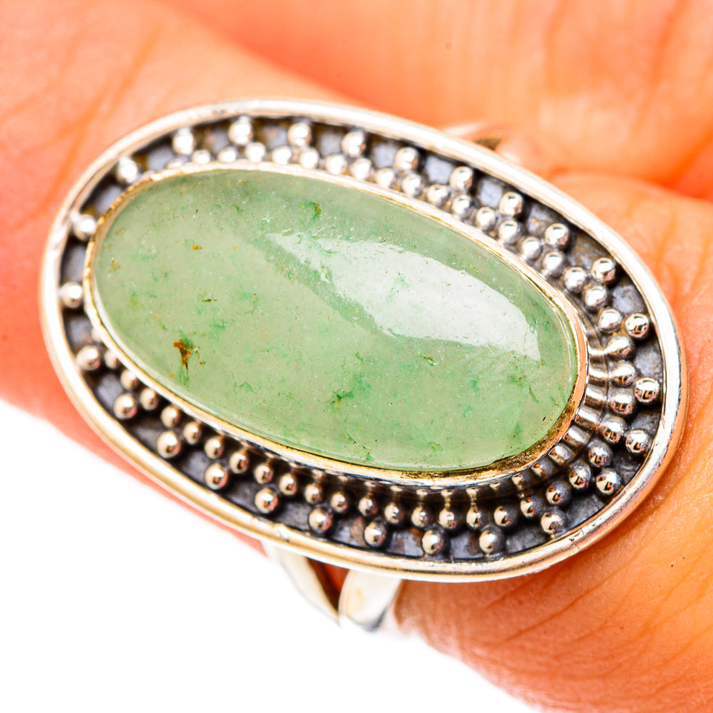 Prehnite Rings handcrafted by Anasilvercos - RING117338