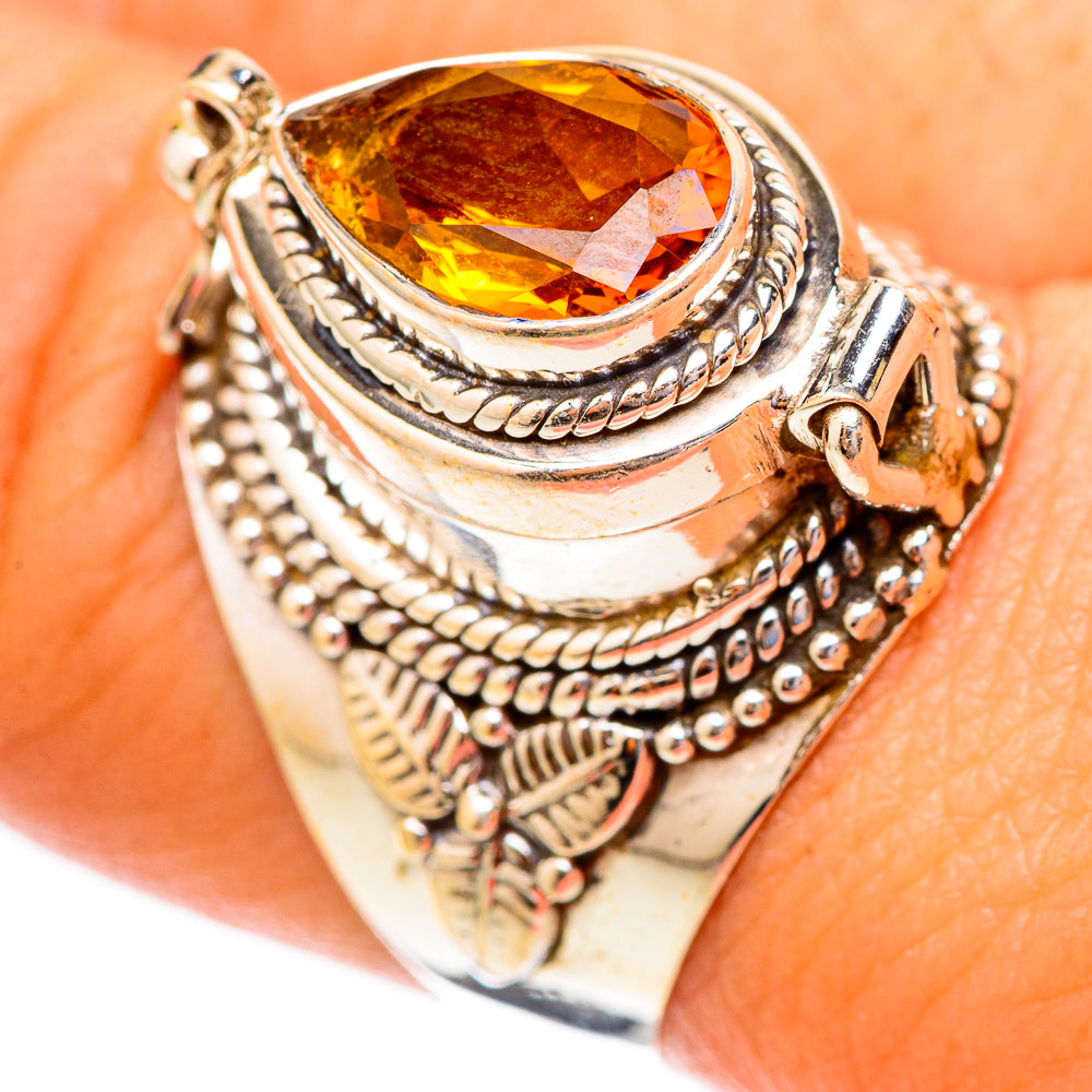 Mandarin Citrine Rings handcrafted by Anasilvercos - RING117343