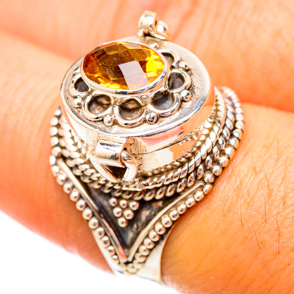 Mandarin Citrine Rings handcrafted by Anasilvercos - RING117344