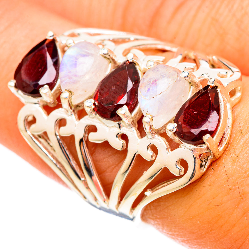 Garnet Rings handcrafted by Anasilvercos - RING117346
