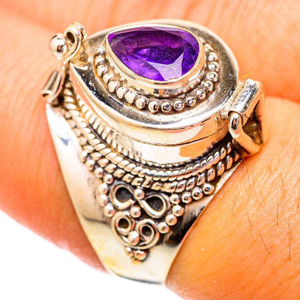 Brazilian Amethyst Rings handcrafted by Anasilvercos - RING117349