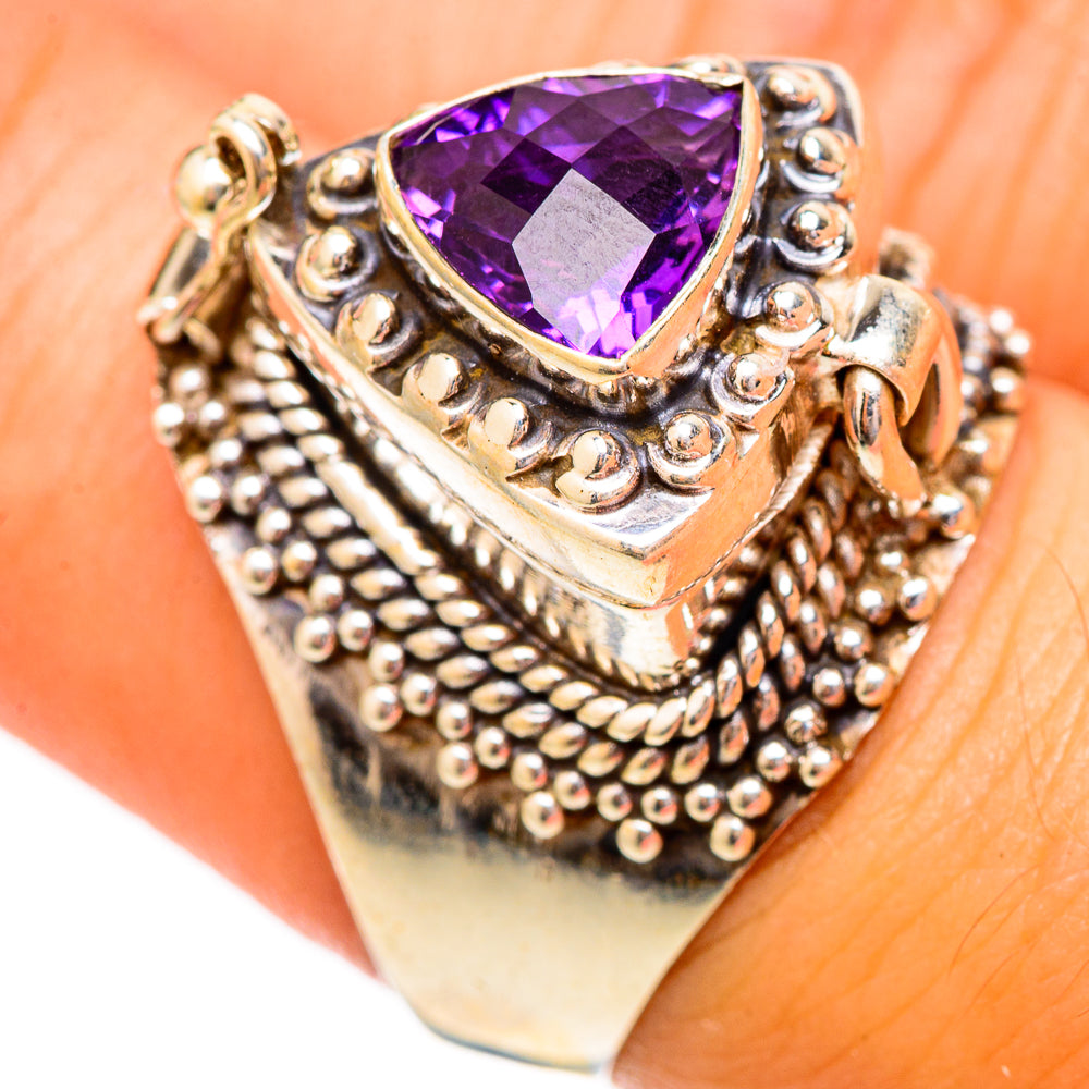 Brazilian Amethyst Rings handcrafted by Anasilvercos - RING117352