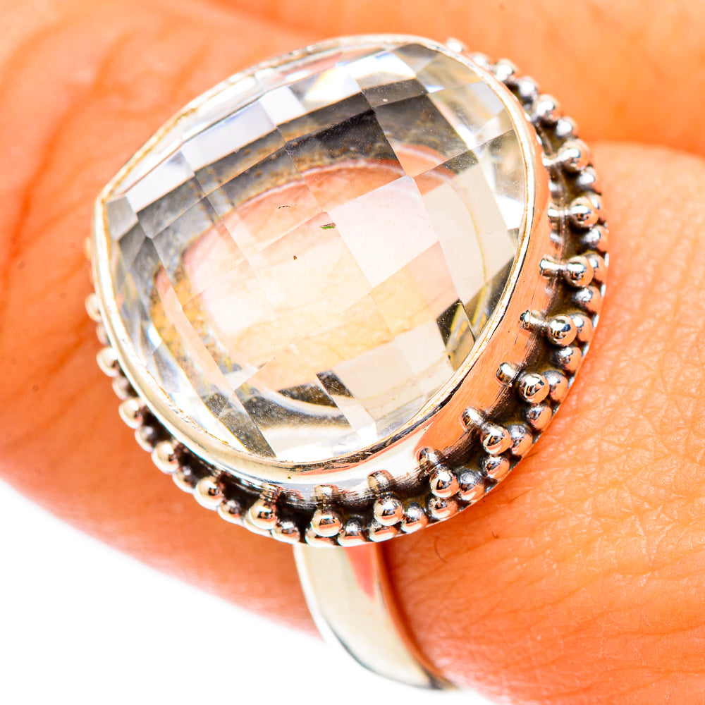 White Quartz Rings handcrafted by Anasilvercos - RING117356
