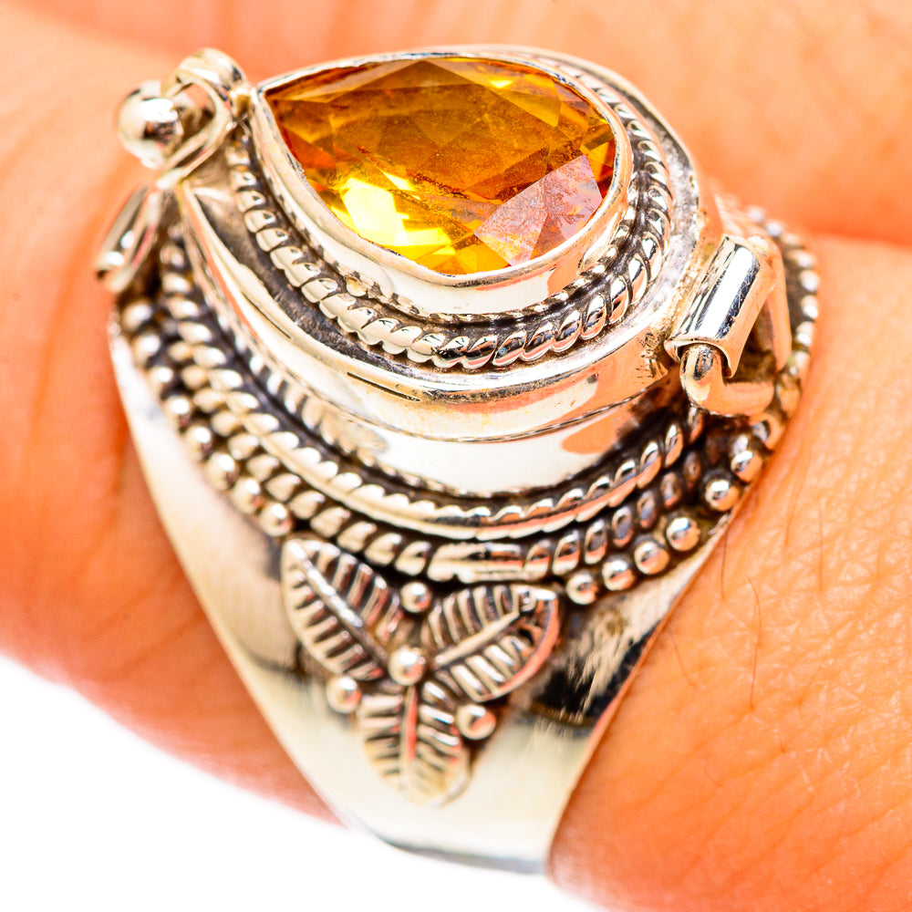 Mandarin Citrine Rings handcrafted by Anasilvercos - RING117365
