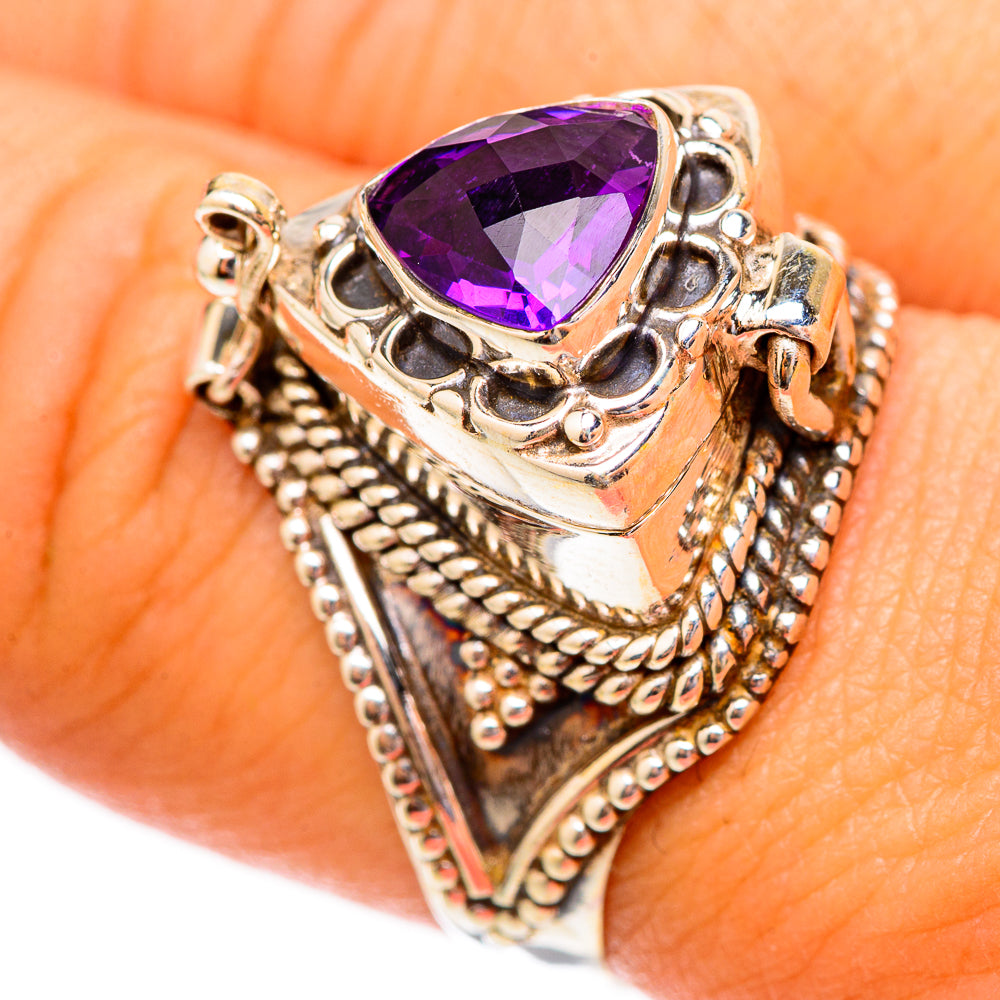 Brazilian Amethyst Rings handcrafted by Anasilvercos - RING117366