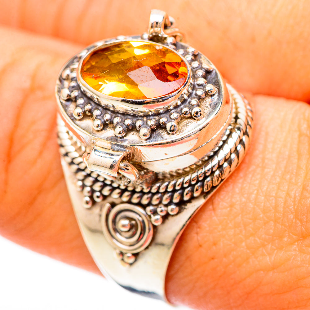 Mandarin Citrine Rings handcrafted by Anasilvercos - RING117383