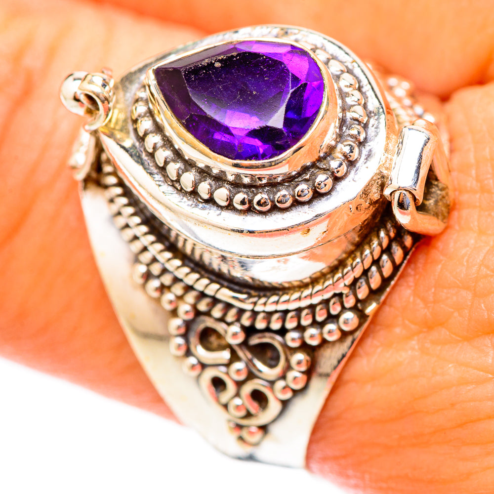 Brazilian Amethyst Rings handcrafted by Anasilvercos - RING117386