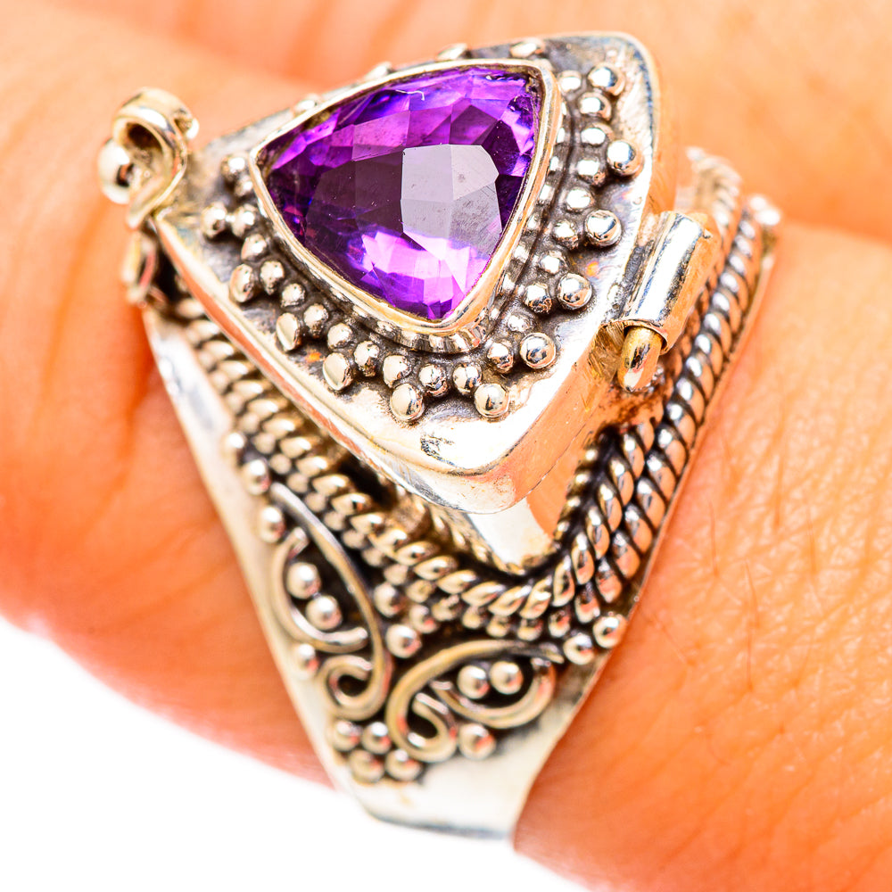 Brazilian Amethyst Rings handcrafted by Anasilvercos - RING117388